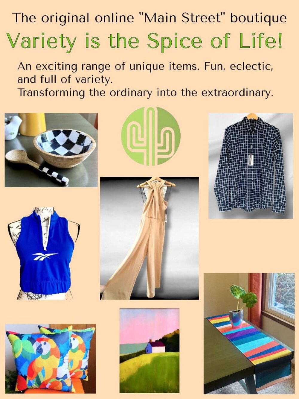 Welcome! Let’s go shopping and have some fun! 🌵💚